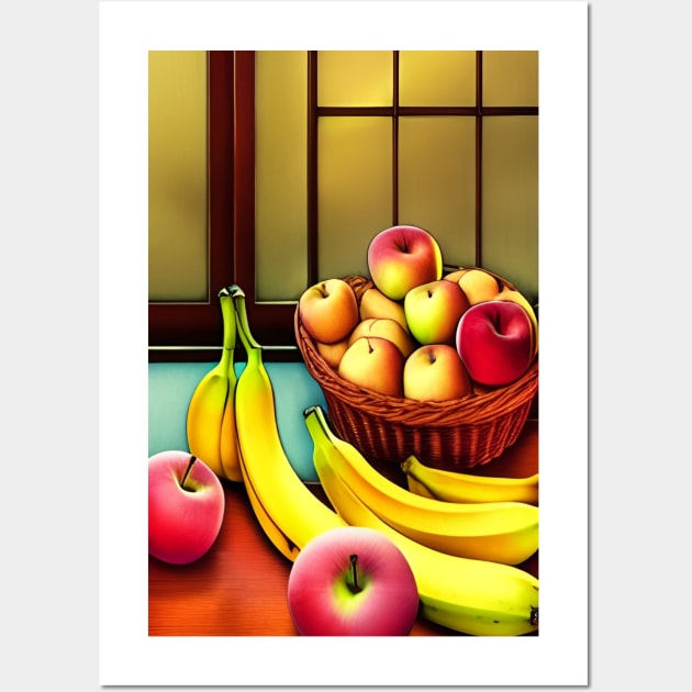 Apples and bananas Wall Art by Gaspar Avila